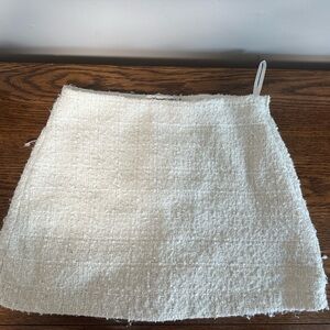 Abercrombie & Fitch Off-White Twill Skirt